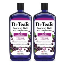 Dr Teal's Foaming Bath with Pure Epsom Salt, 68 Fl Oz Pack of 1 , Clear