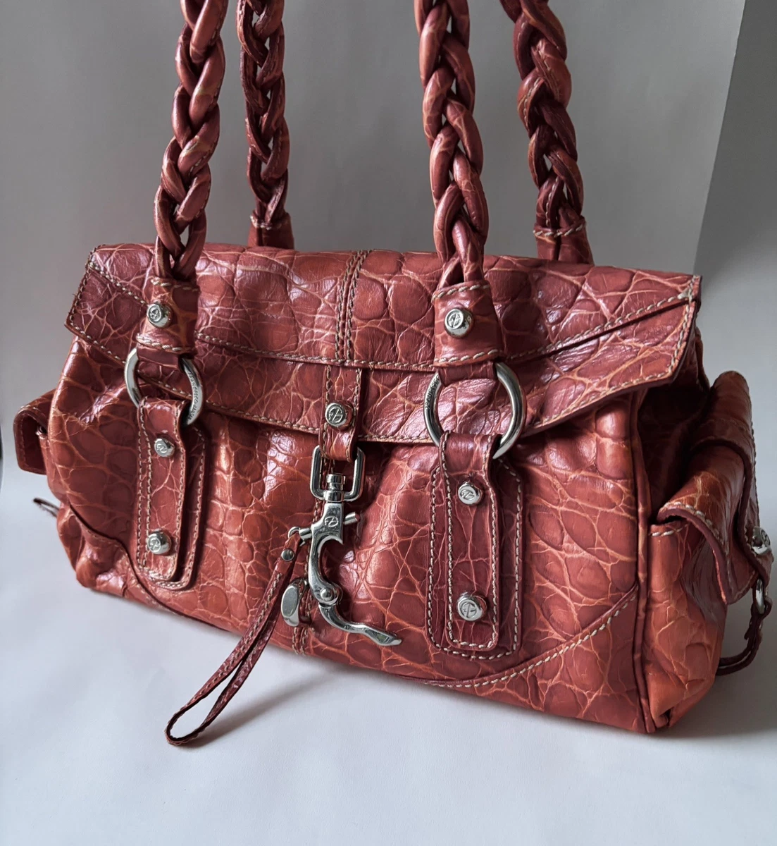 25+ Red Leather Exterior Francesco Biasia Bags & Handbags for