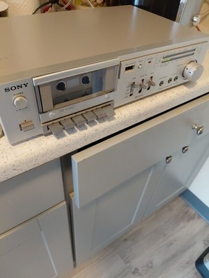 Sony TC-K1A Stereo Cassette Deck WORKS,  But Needs Belts,  New Belts Included