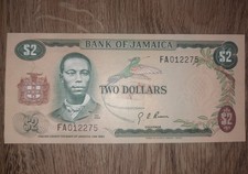 Jamaica 2 Dollars 1973 P58 P.58 FAO Human Rights Declaration UNC