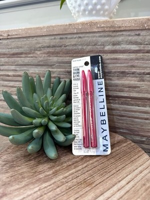 Maybelline Expert Eyes Twin Brow Eye Pencils 101 VELVET BLACK .06 oz