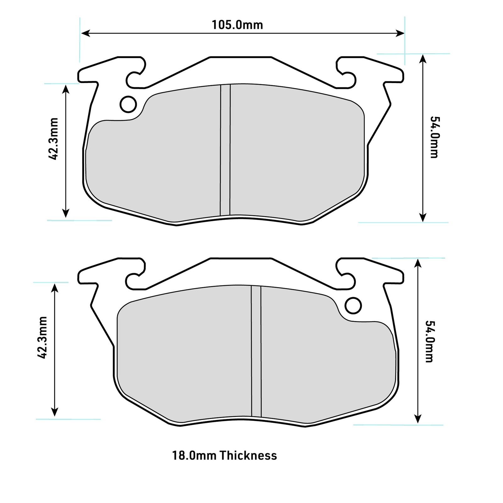 Ferodo DS3000 Front Brake Pads For Citroen BX 1.1 1982>1993 - FCP393R