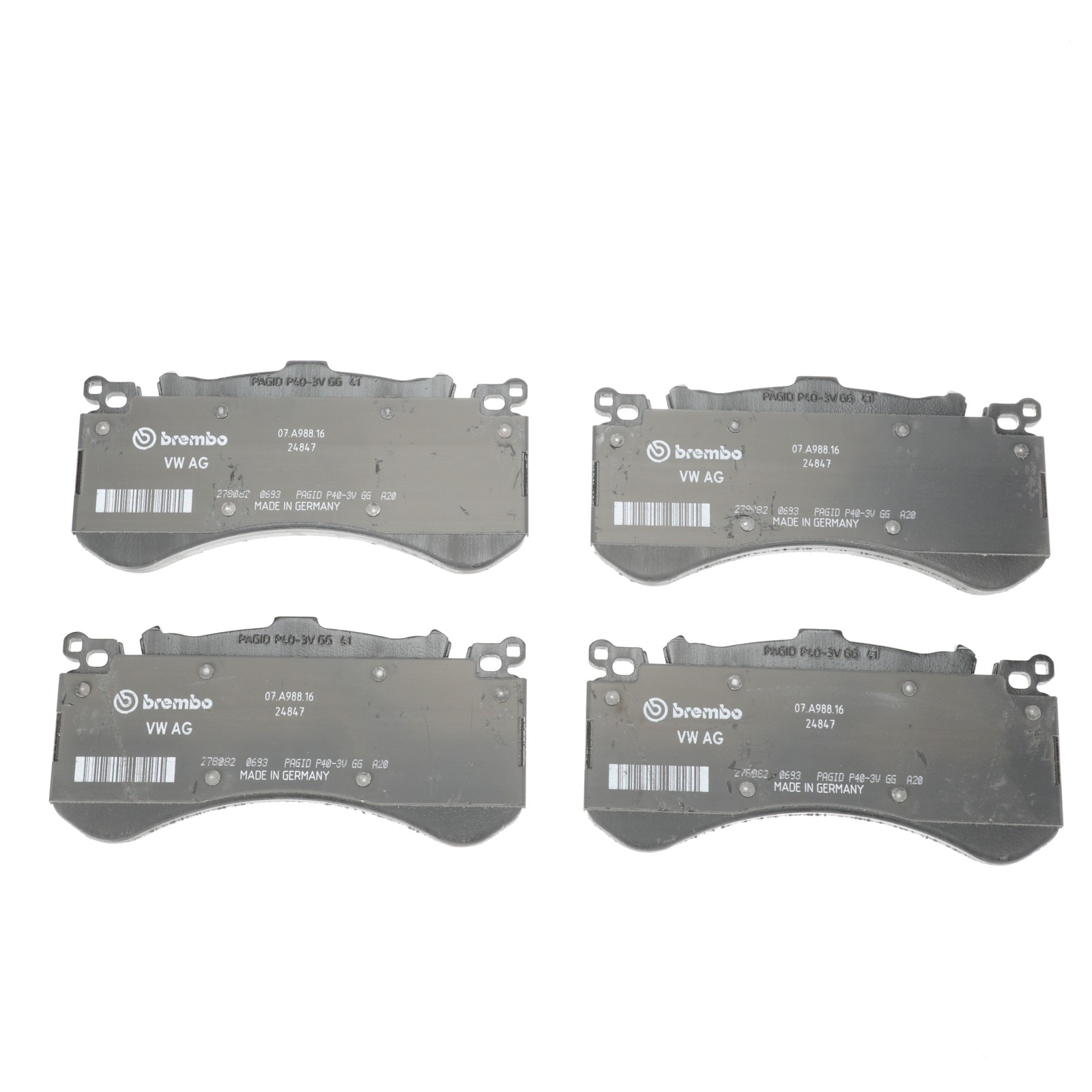 Lamborghini Aventador Front Brake pad sets Set P/N 470698151