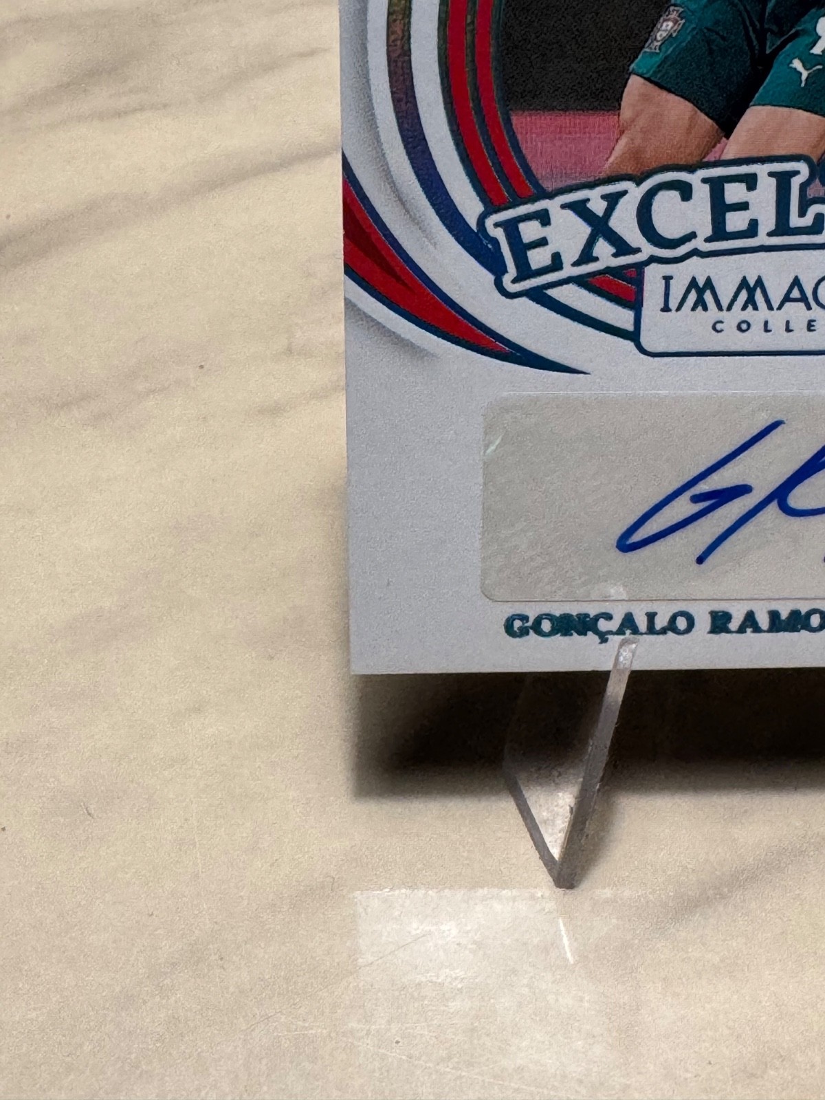 2024-25 Gonçalo Ramos Panini Immaculate Excellence 1/1 Auto Portugal view 4