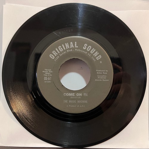 THE MUSIC MACHINE - Talk Talk / Come On In (1966) - 7" Vinyl Record 45RPM - VG+ - Picture 2 of 2