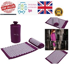 Acupressure Mat and Pillow Set with Carry Bag