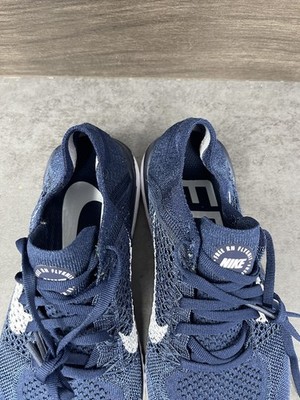 Nike Free RN Flyknit 2018 Shoes Mens Size 8 Navy Blue White Sneakers 942938-400 Nike Free RN Flyknit 2018 Shoes Mens Size 8 Navy Blue White  main image 2