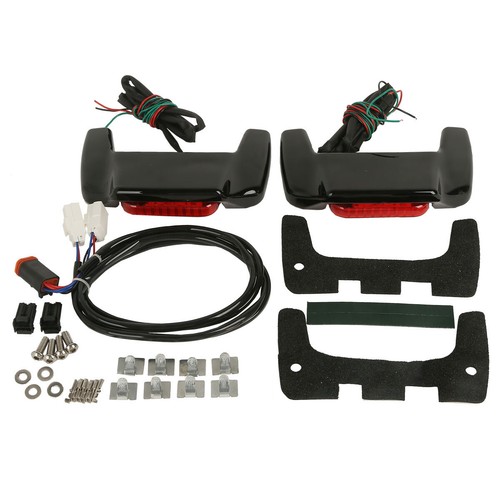 LED Light Kit Saddlebag Lid Spoiler For Harley Electra Glide Road King 1993-2013 - Picture 3 of 12