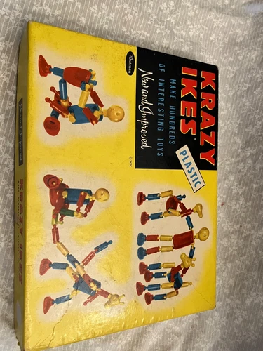 Krazy Ikes. Vintage. Plastic building toy. Not complete. 1954 Whitman.