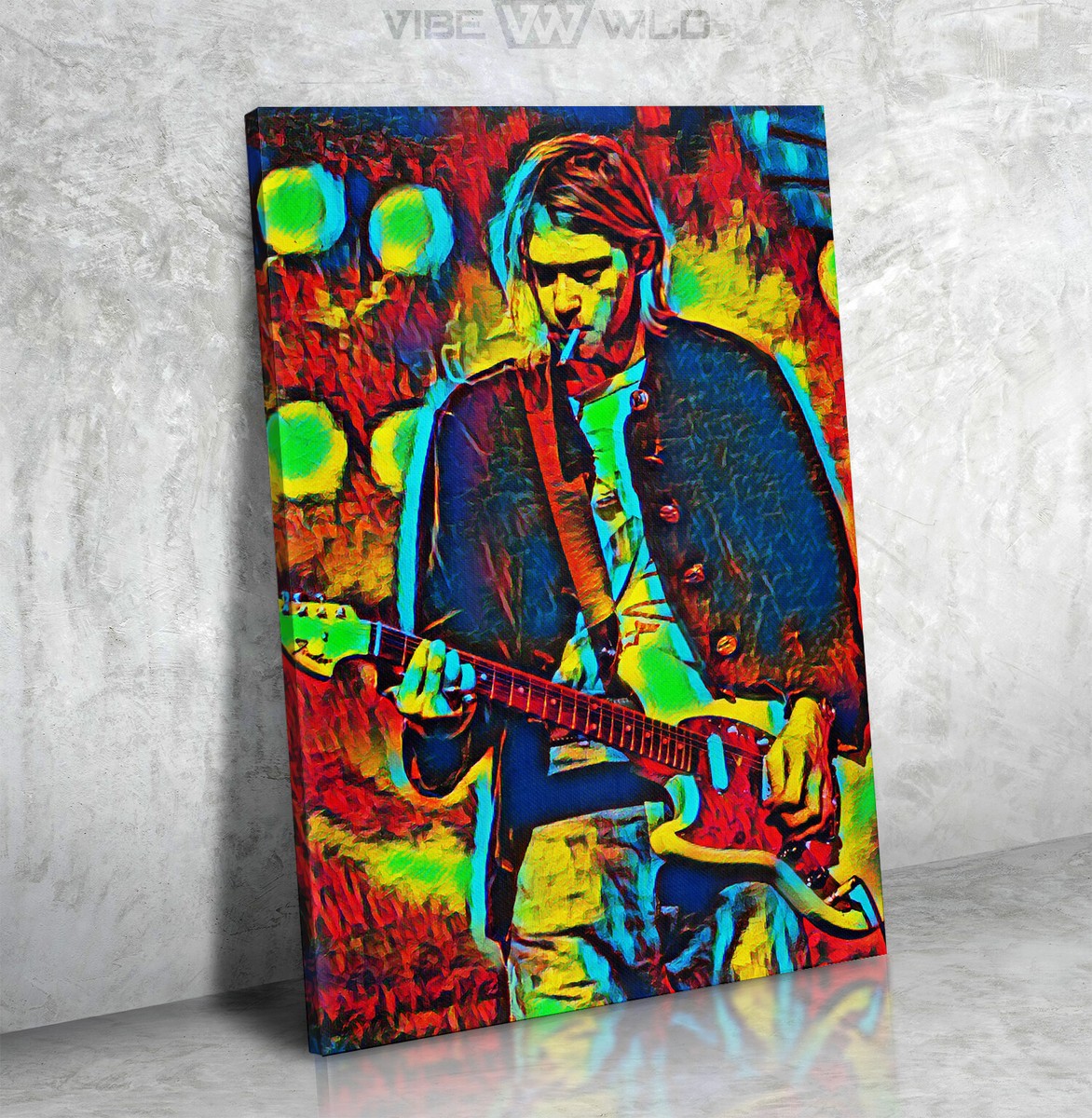 壁掛けKurt Cobain ポップアート作品 壁掛けKurt Cobain ポップアート作品