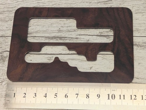 Schaltkulisse Zebrano Holz für Mercedes W124 200E - 300E 1987 bis 1989 vor Mopf - Bild 2 von 3