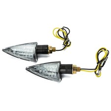 A-Pro Indicatori Frecce Moto Segnalatori Direzione 12V Universali Diamante