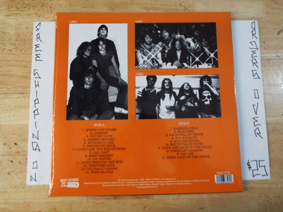 SEALED ANTISEEN THE DAWN OF ANTISEEN 1984-1986 COMP LP Bang!-LP161 Foto 2 de 2