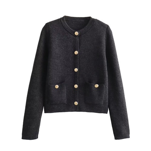 2025 Spring Womens New Button Knitted Cardigan Coat Slim Fit Casual Sweater Chic - Picture 22 of 32
