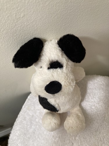 Jellycat London Bashful Puppy Dog Black And White Mini Plush - Picture 7 of 15