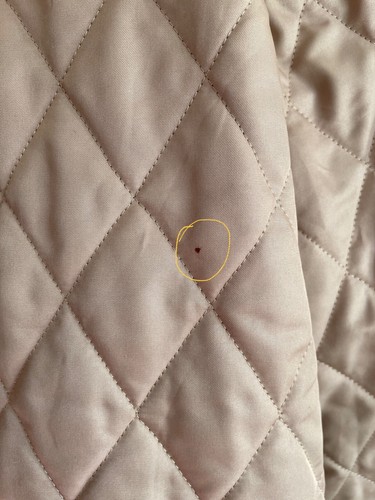 Burberry Womens Beige Diamond Quilted Jacket Button-Front Nova Check Size L - Picture 17 of 17