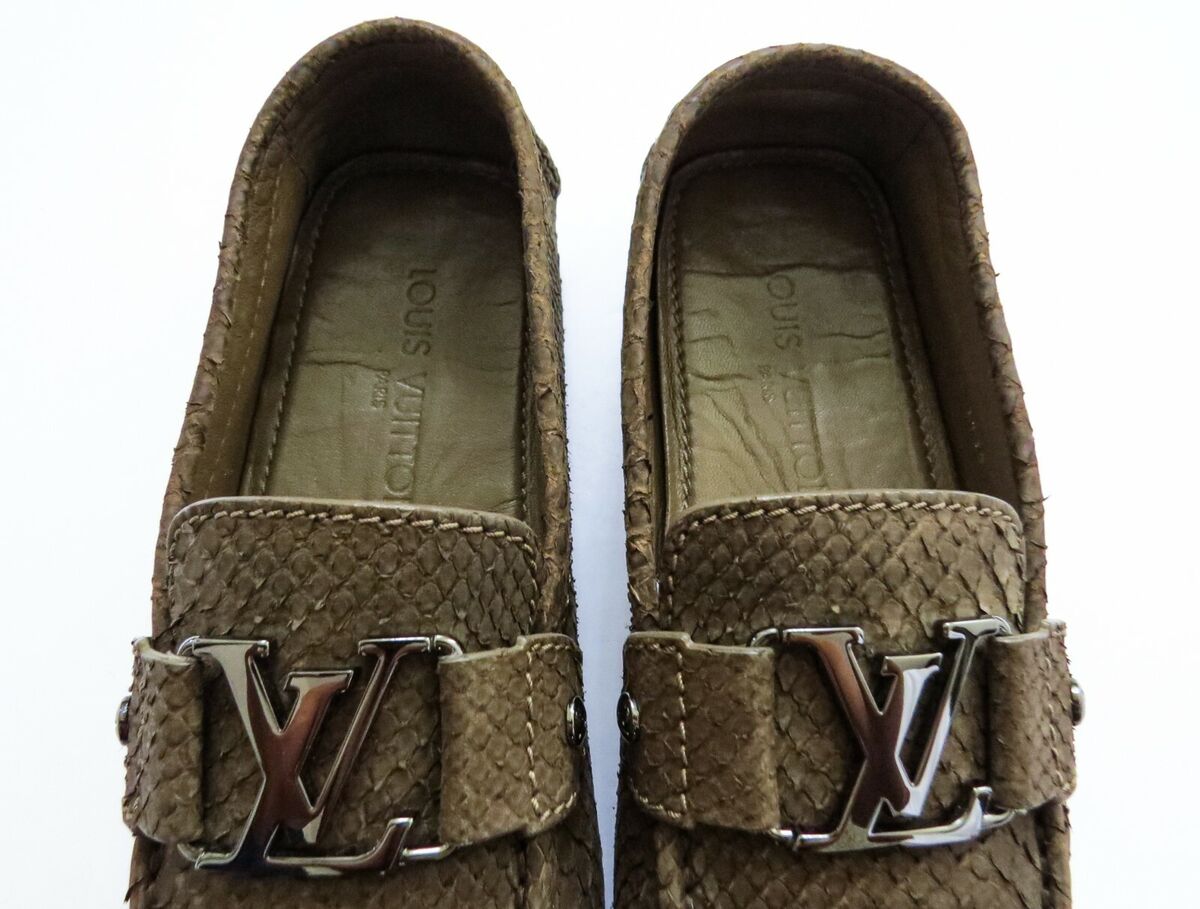 LOUIS VUITTON Monte Carlo Python Snakeskin Leather Shoes 7 LOUIS VUITTON Monte Carlo Python Snakeskin Leather Shoes 7
