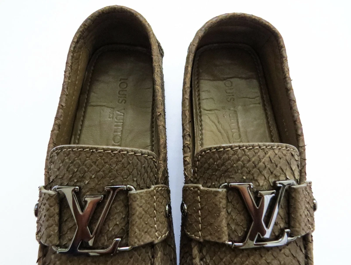 Louis Vuitton Dark Brown Leather Monte Carlo Loafers Size 41 Louis Vuitton