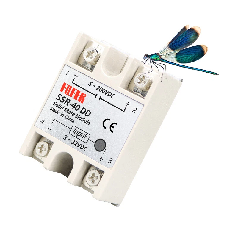 DC-DC Single Phase Solid State Relay Module SSR 10DD-100DD 3~32V DC, 5~200V DC - Image 3 of 4