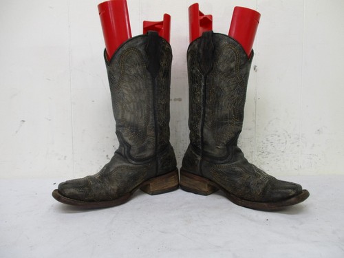 CORRAL Distressed Leather Square Toe Cross Wing Cowboy Boots Sz 3.5 Style A1032 - Picture 4 of 9