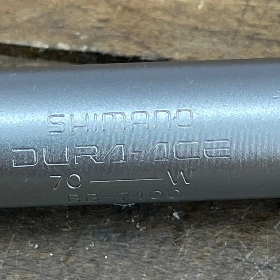 Vintage Shimano Dura Ace BB-7400 Spindle Italian 70 mm Bottom Bracket 113 mm - Image 2 of 4