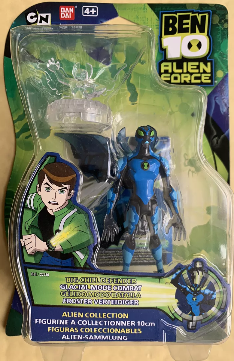 BEN 10 TEN ALIEN FORCE BIG CHILL DEFENDER ACTION FIGURE 4 INCH 10 CM. V RARE