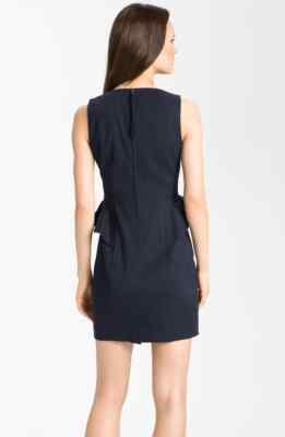 rebecca taylor peplum dress REBECCA TAYLOR PEPLUM SHEATH FADDED BLACK DRESS sz 4