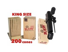 raw classic KING size pre rolled cone RAW double shot 2 cone filler loader
