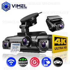 Professional Dash camera 4K 360 view WiFi 4 x Channel Front Rear DashCam 128G