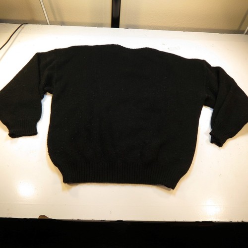 VINTAGE MR. RADIO GRAPHIC PULLOVER CREWNECK UGLY SWEATER Mens L Acrylic Wool - Picture 3 of 5