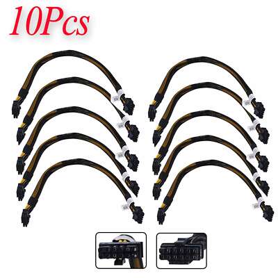 10Pcs F8NXW 12Pin to 16Pin for Dell R750 R750XA R7525 to RTX4090 GPU Power Cable