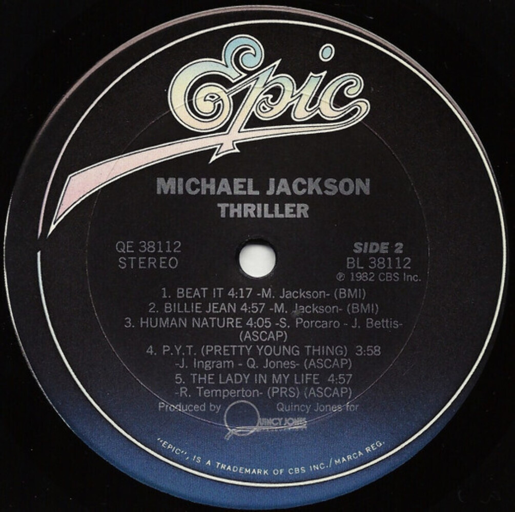 Michael Jackson - Thriller - Epic - QE 38112 - LP, Album, Car