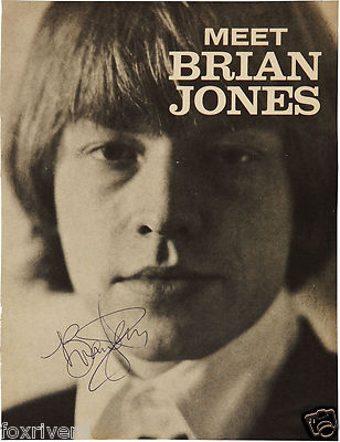 BRIAN JONES Signed Photograph - Rock Star - ROLLING STONES - 7''x5'' reprint