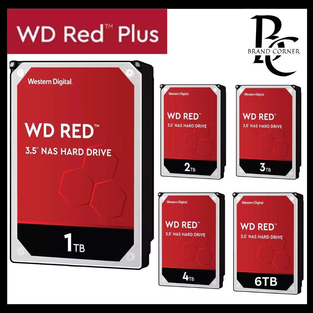 Western Digital Red Plus 4TB 3.5" SATA 256MB NAS Hard Drive