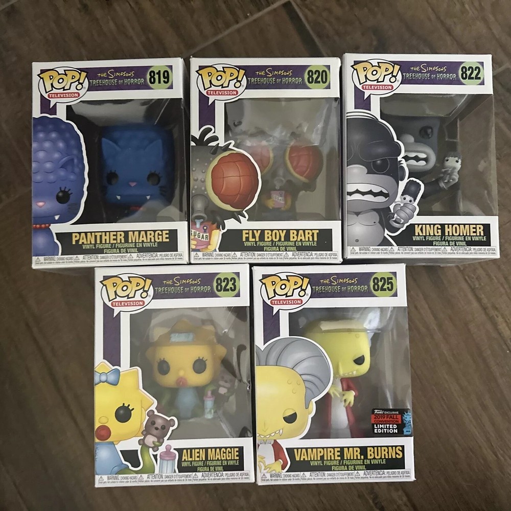 Lot X5 Funko Pop The Simpsons Treehouse Of Horror 819 823 825 820 819 Figure