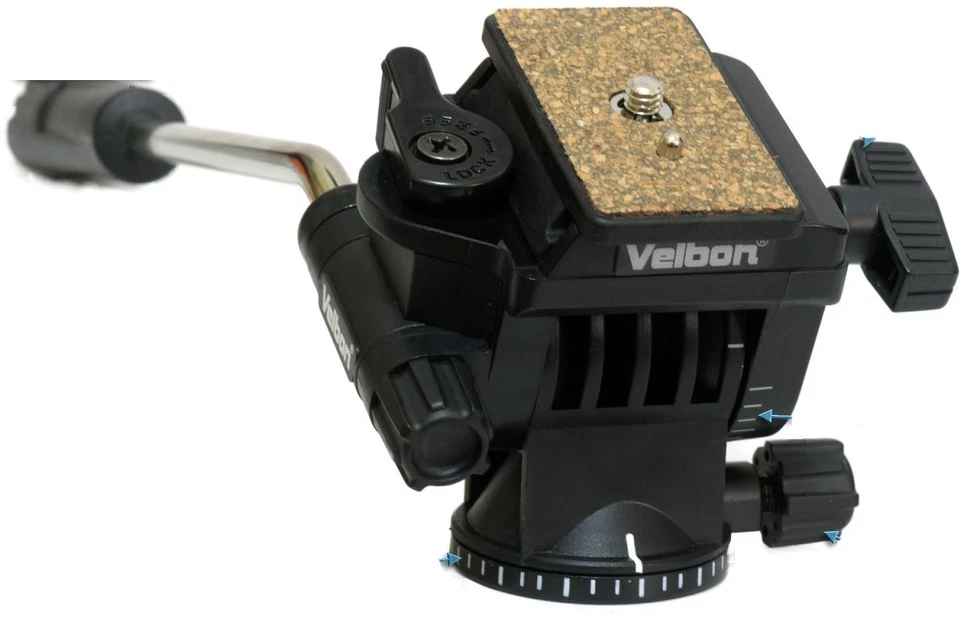 Velbon PH-368 Fluid Video Pan Tilt Head with Registered Mail Shipping - Image 4 of 4