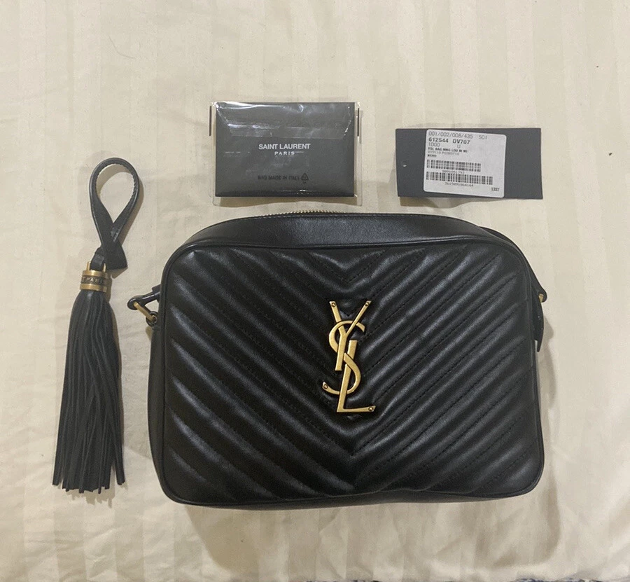 YSL Lou Camera Bag Black