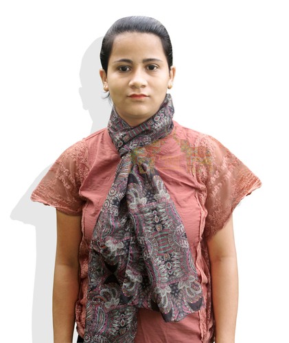 Women Fashion Indian Silk Sari Scarf 