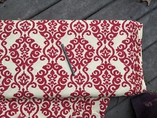 WAVERLY Sun N Shade luminary CHERRY Outdoor Fabric flawed by the yard TT2