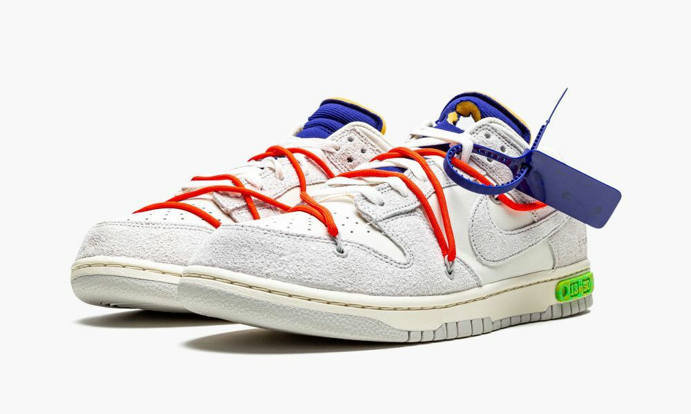 Men's Brand New Nike Dunk Low 'Off-White Lot 13' Fashion Sneakers [dj0950  110] | eBay