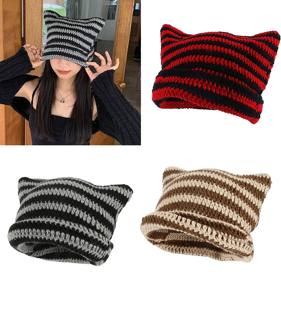THE GREATEST★韓国★人気★男女兼用★Crochet Beanie 2色 A'GEM/9 × .kom『HONE J X TARGETTO』HONEY HEART BEANIE/ハニー