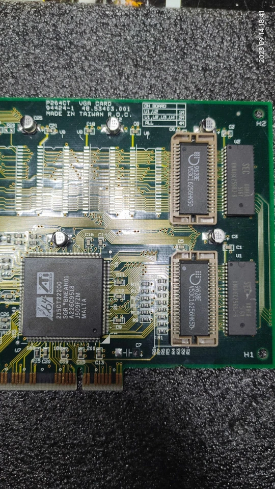 PCI VGA Video Card Acer P264CT 48.53403.001 (ATI Mach64CT) 2 MB MB - Image 2 of 4