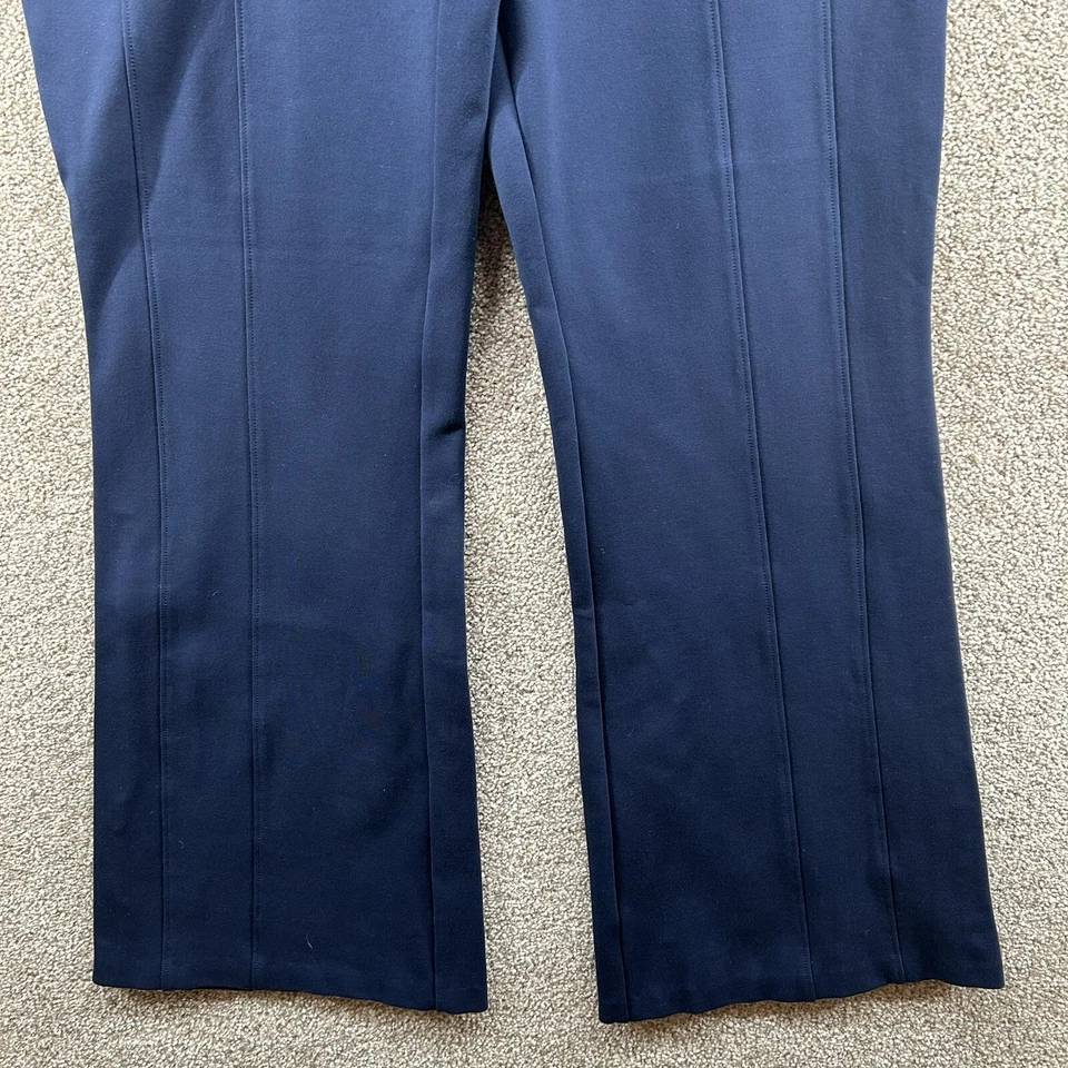 H by Halston Women's Pants Size 16 Blue High Rise Side Zip Closure Stretch - Image 3 of 4
