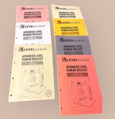 #ad #ad Advanced Level Human Biology Unit Lot Study Notebook 1 3 5 6 7 8 amp; 10 Boston Col $45.00