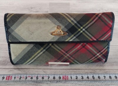 Vivienne Westwood Long Wallet Check Pattern Women's Accessories