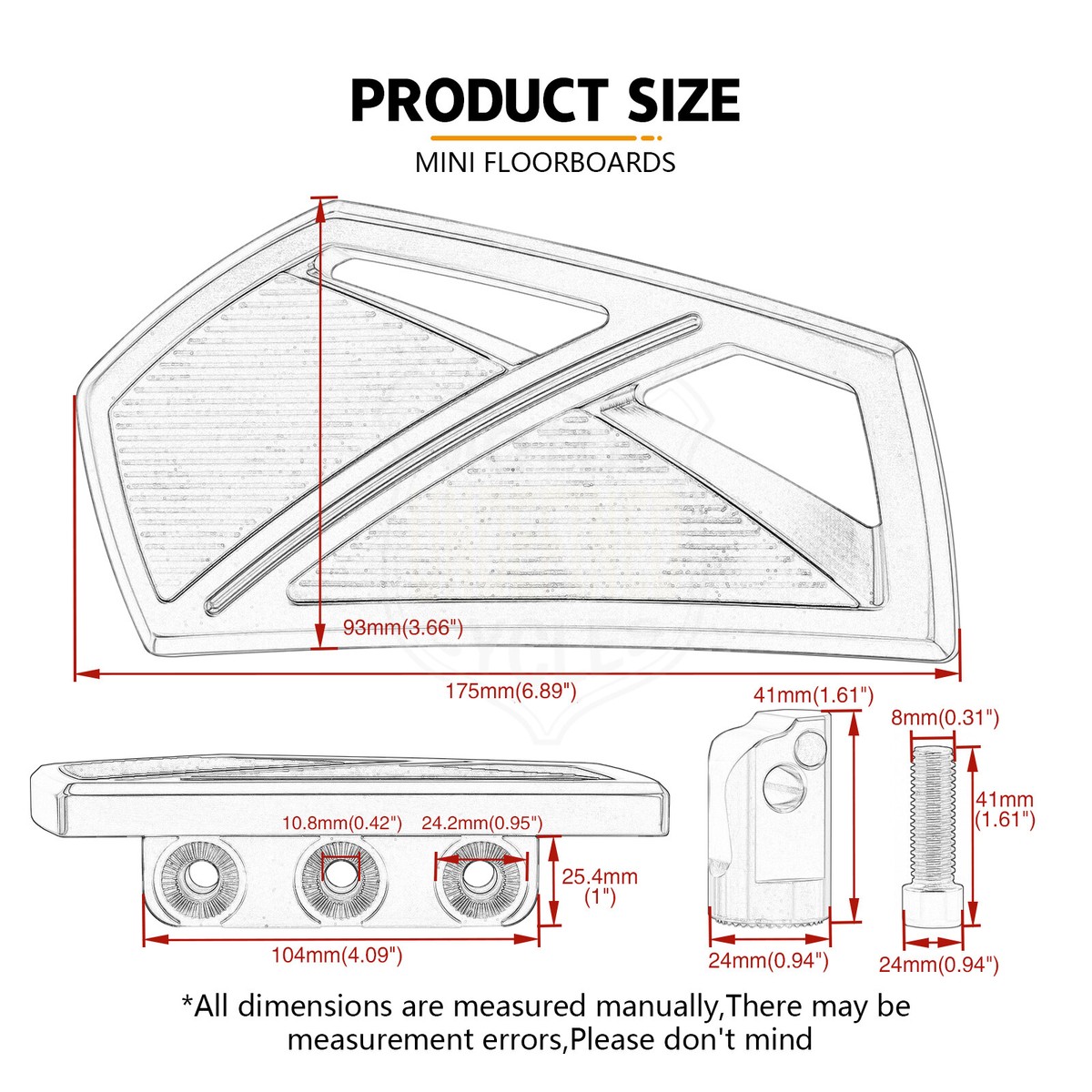 Rear Passenger Footpegs Floorboard For 18+ Harley Softail FXST Fat