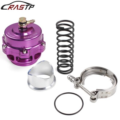 50mm V-Band Blow Off Valve Intercooler w/ Weld On Aluminum Flange 35 PSI Boost