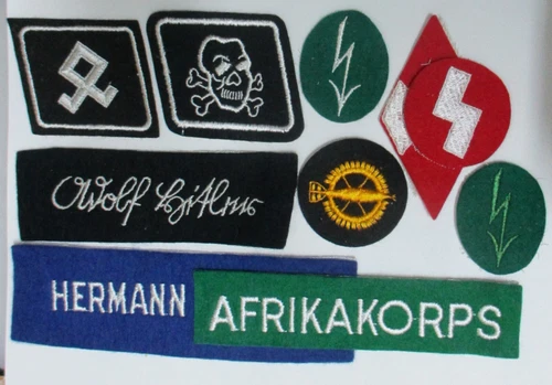 10 1940s PATCH KING Repro GERMAN MILITARY PATCHES Made during WW2 for Collectors