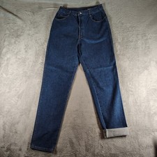 Vintage Gitano Mom Jeans Relaxed Tapered Dark Stone Wash 12 Tall 32" Inseam