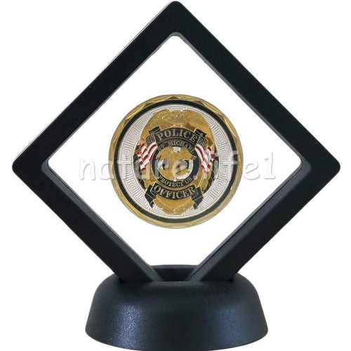 10X 3D Clear Floating Display Frame Shadow Box Stand Pendant Jewelry Case Holder - Picture 8 of 9